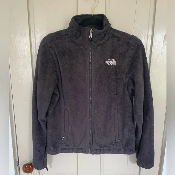 The North Face Black Teddy Jacket Cozy Fleece Stand-Up Collar Zip Up NWOT Active - Picture 3 of 14